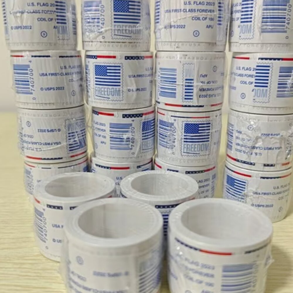 20 Roll of postage of 100 each issue 2023 Total 2000